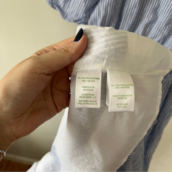 NWT Lilly Pulitzer Tassie Midi Dress Oxford Stripe Coastal Blue Size 6 - Picture 9 of 9